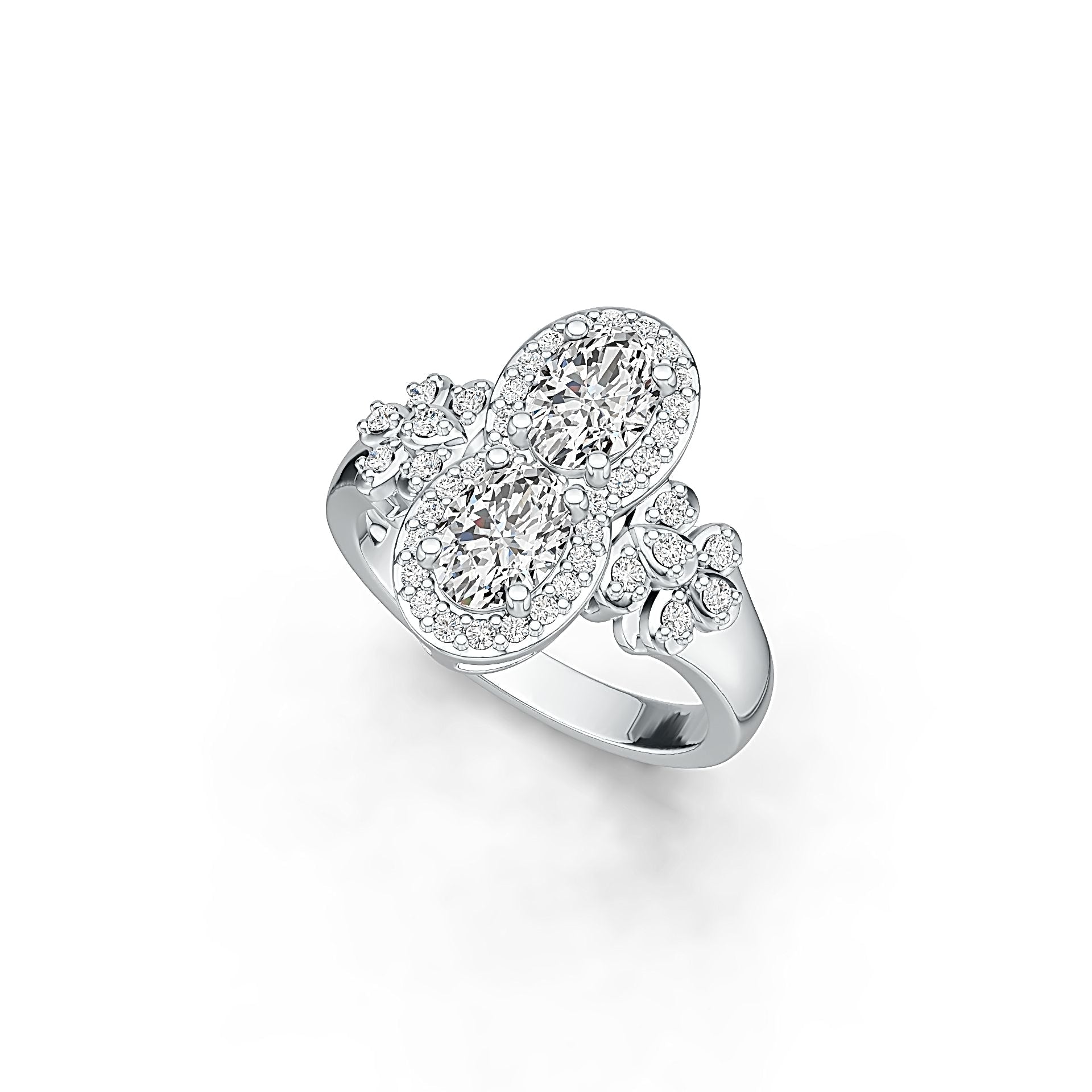 Sterling Silver Semi Mount Ring Setting Oval OV 7X5mm - Syzjewelry