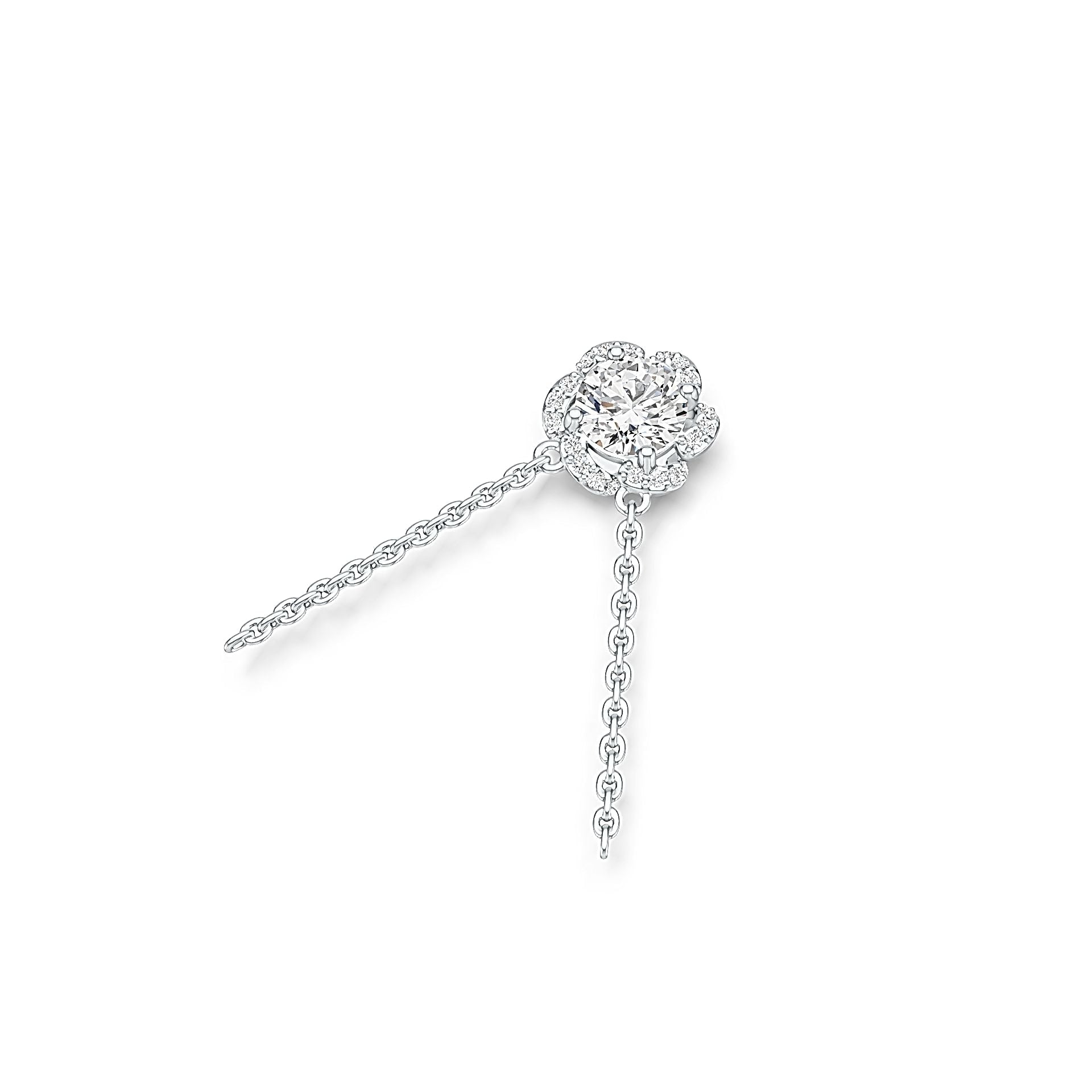 Sterling Silver Semi Mount Pendant Setting Round RD 6.5x6.5mm Syzjewelry