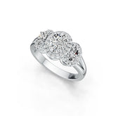 Sterling Silver Semi Mount Ring Setting Oval OV 8X6mm OV 6X4mm DHJ