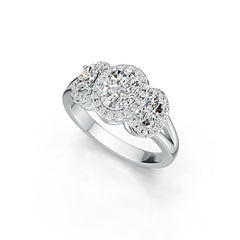 Sterling Silver Semi Mount Ring Setting Oval OV 8X6mm OV 6X4mm DHJ