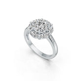 Sterling Silver Semi Mount Ring Setting Round RD 8X8mm MQ 6X3mm DHJ