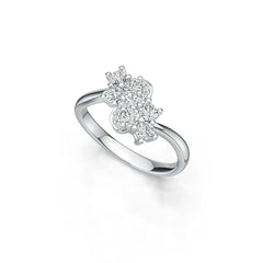 Sterling Silver Semi Mount Ring Setting Round RD 3x3mm DHJ