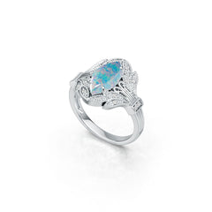 Sterling Silver Semi Mount Ring Setting Marquise MQ 14X7mm Cabochon DHJ