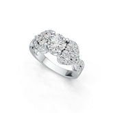 Sterling Silver Semi Mount Ring Setting Round RD 7x7mm DHJ