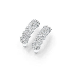 Sterling Silver Semi Mount Earrings Setting Round RD 3x3mm - Syzjewelry