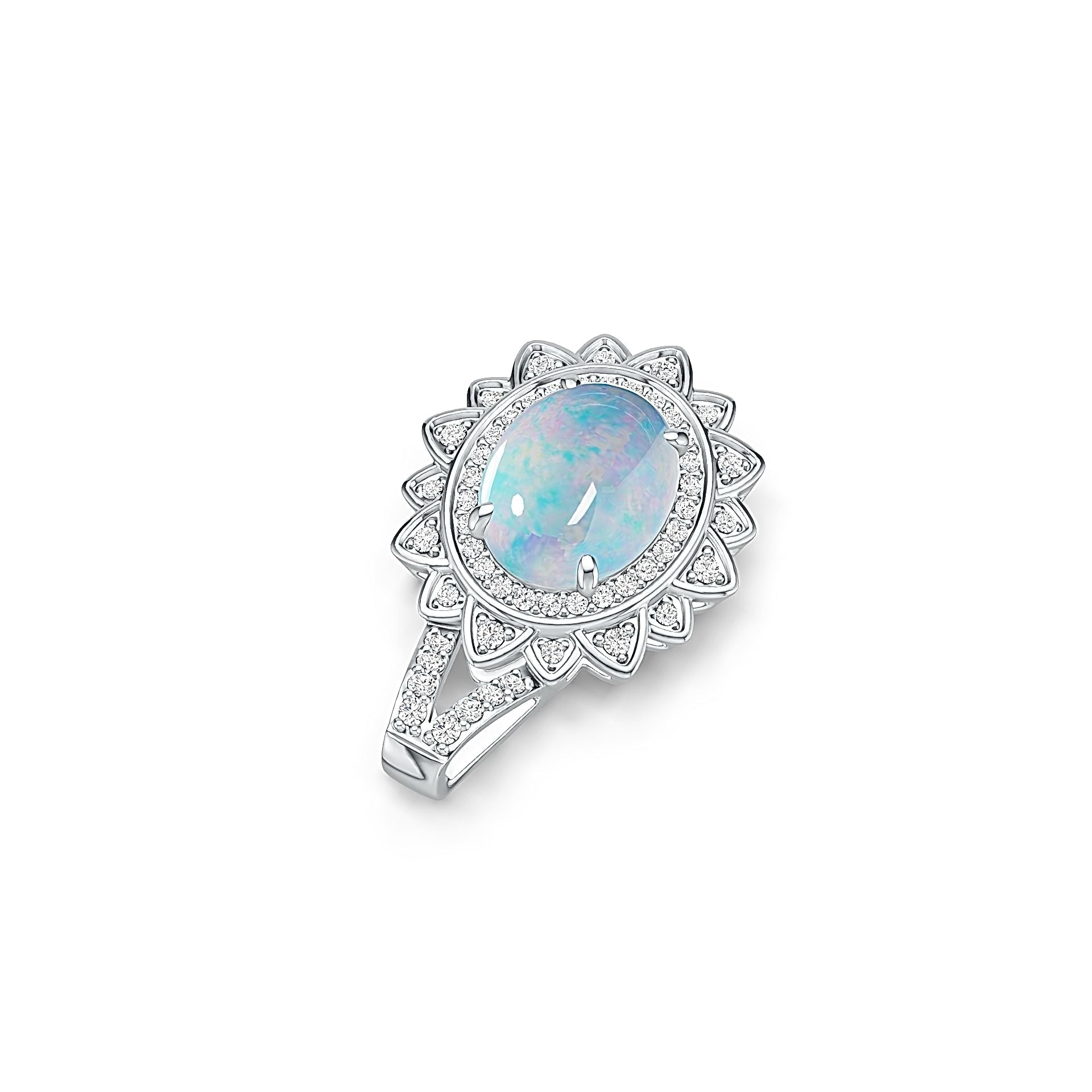 Sterling Silver Semi Mount Pendant Setting Oval OV 10X8mm DHJ