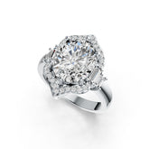 Sterling Silver Semi Mount Ring Setting Oval OV 12X10mm DHJ