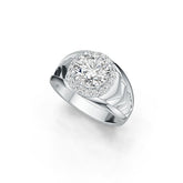 Sterling Silver Semi Mount Ring Setting Round RD 8X8mm Halo DHJ