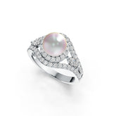 Sterling Silver Semi Mount Ring Setting Round RD 8.5mm DHJ