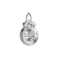 Sterling Silver Semi Mount Pendant Setting Oval OV 10X8mm DHJ