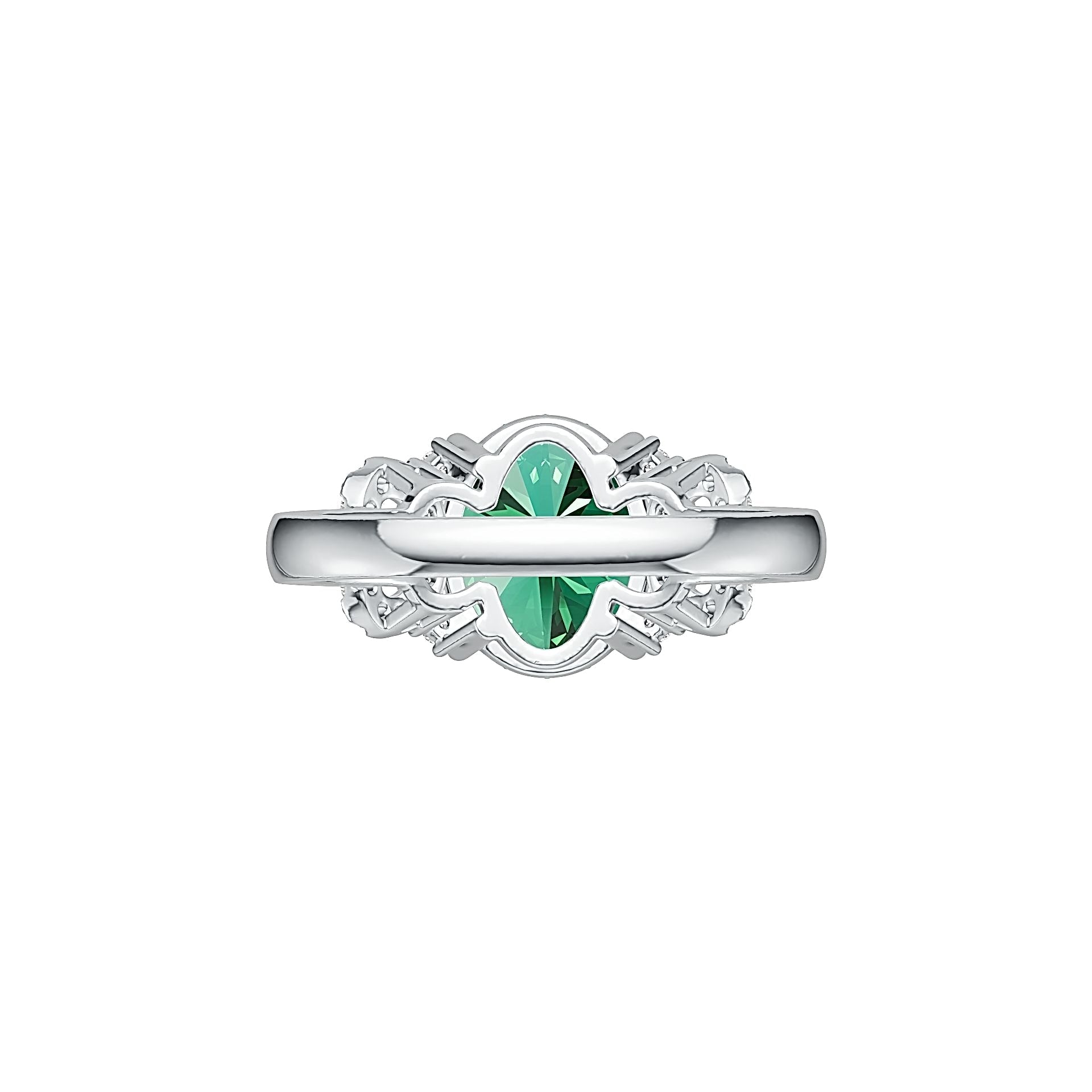 Sterling Silver Semi Mount Ring Setting Oval OV 11X9MM Syzjewelry