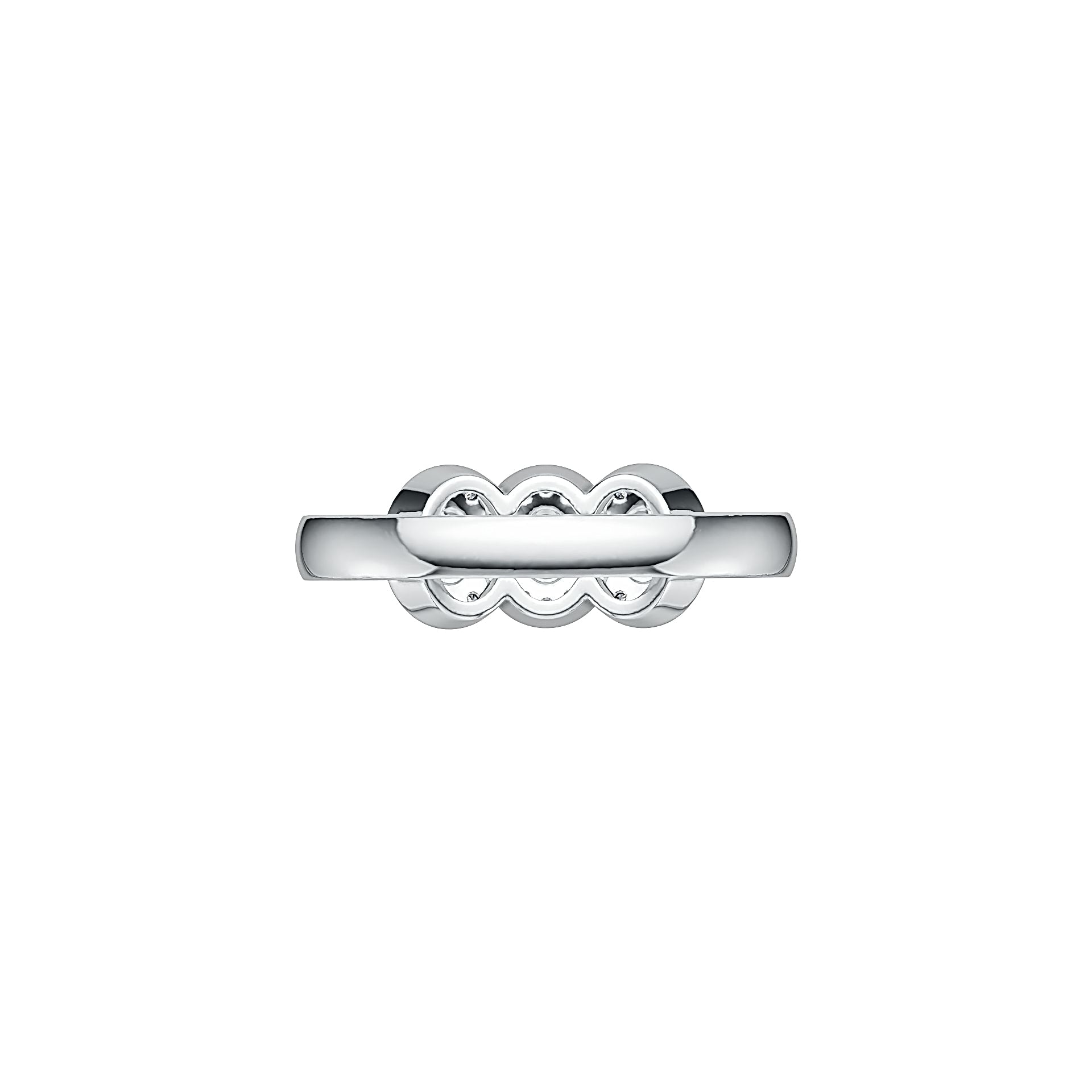 Sterling Silver Semi Mount Ring Setting Oval OV 4X3mm with White Topaz - Syzjewelry