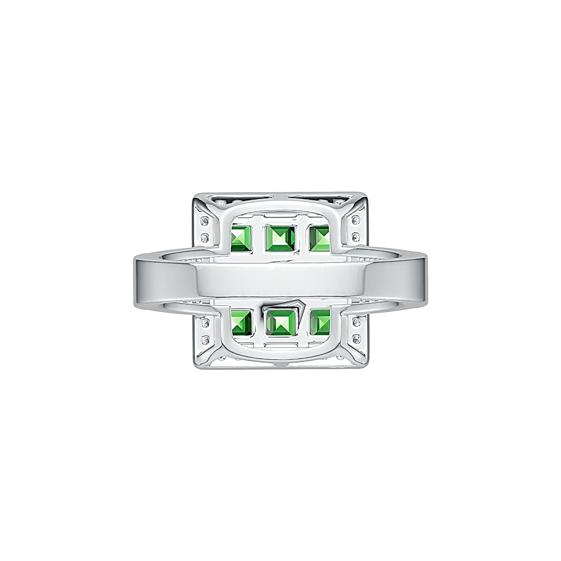 Sterling Silver Semi Mount Ring Setting Princess SQ 3.5X3.5mm DHJ