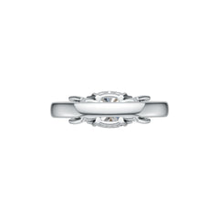 Sterling Silver Semi Mount Ring Setting Cushion CU 7.5X7.5mm DHJ