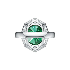 Sterling Silver Semi Mount Ring Setting Oval OV 14X12MM Halo Syzjewelry