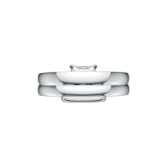 Sterling Silver Semi Mount Ring Setting Princess SQ 6x6mm with White Topaz DHJ