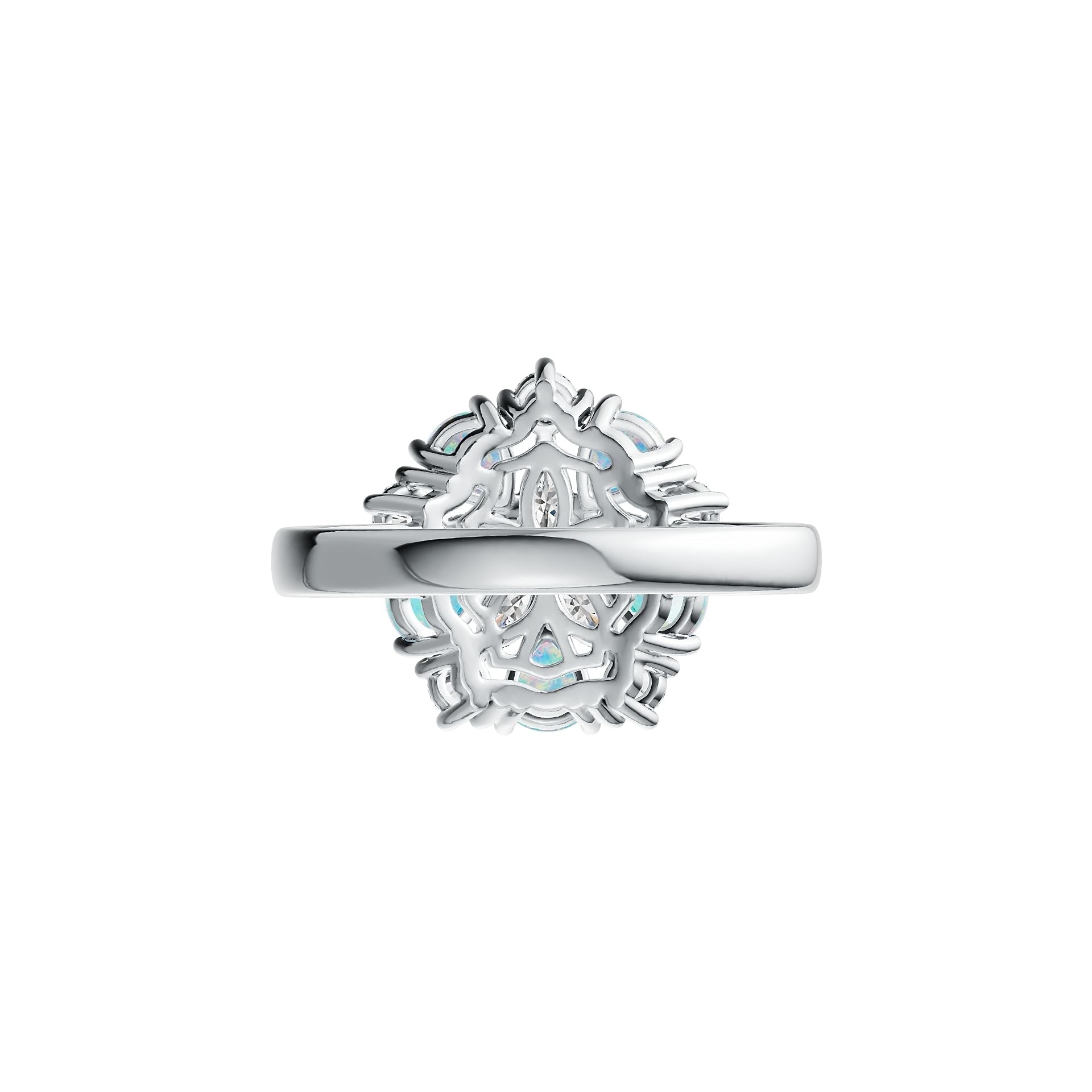 Sterling Silver Semi Mount Ring Setting Pear PE 5X4mm DHJ
