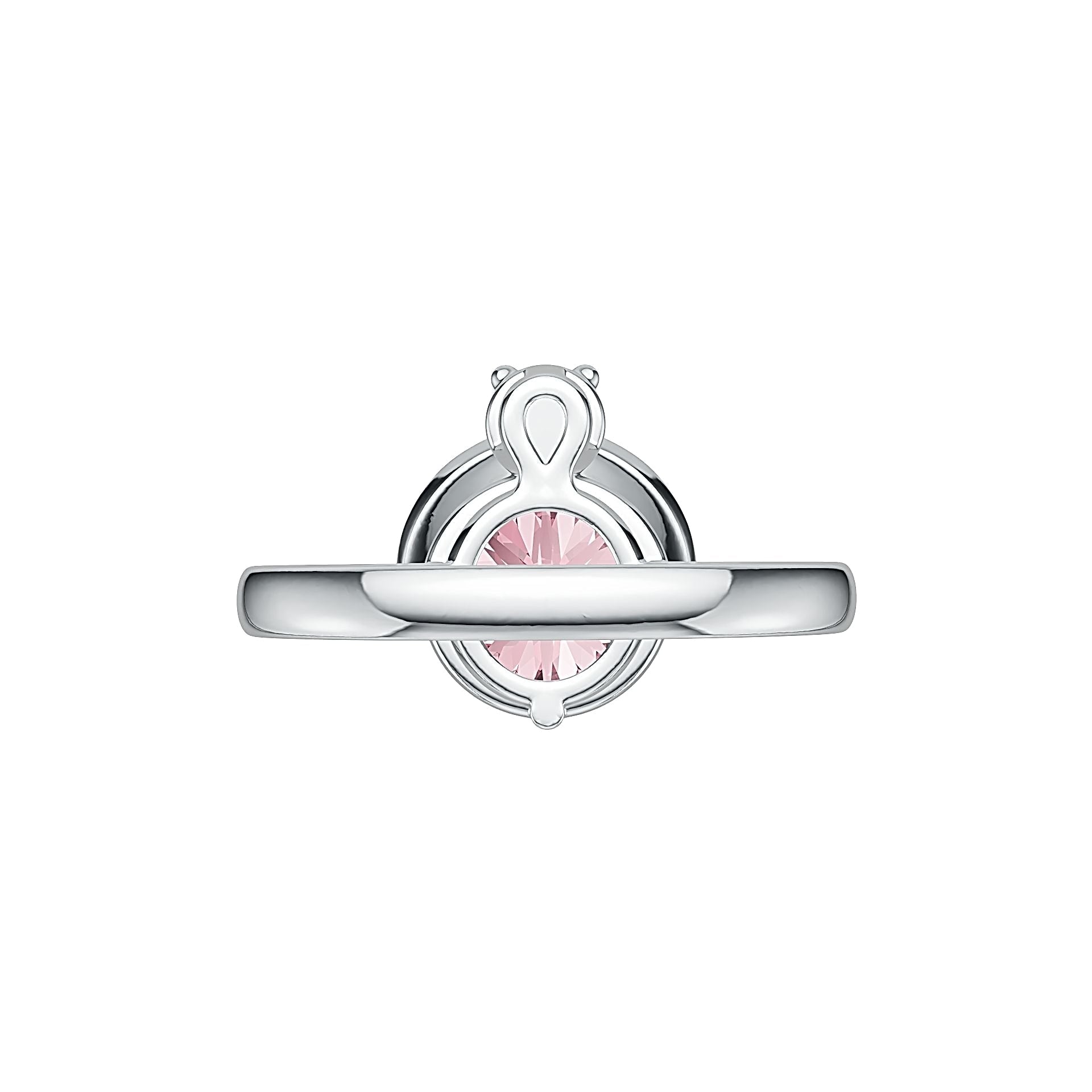Sterling Silver Semi Mount Ring Setting Round RD 10x10mm DHJ