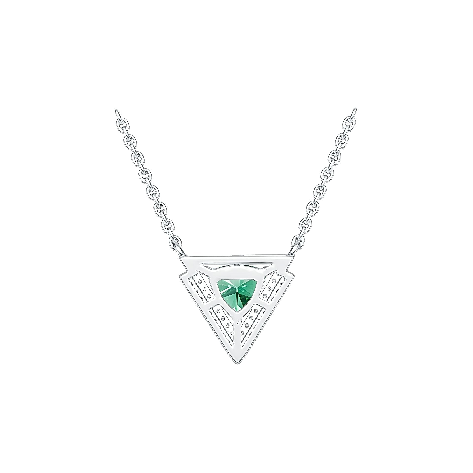 Sterling Silver Semi Mount Pendant Setting Trillion TRI 7x7mm Syzjewelry