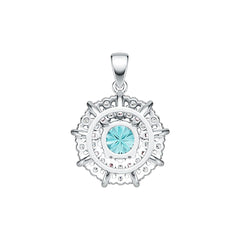 Sterling Silver Semi Mount Pendant Setting Round RD 7x7mm DHJ