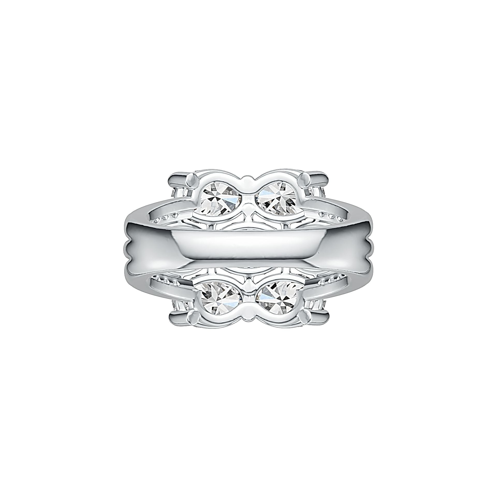 Sterling Silver Semi Mount Ring Setting Oval OV 7X5mm DHJ