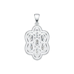 Sterling Silver Semi Mount Pendant Setting Oval OV 6X4mm DHJ