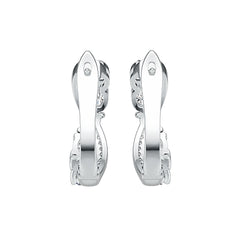 Sterling Silver Semi Mount Earrings Setting Oval OV 5X3mm with White Topaz Syzjewelry