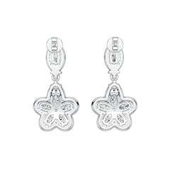 Sterling Silver Semi Mount Earrings Setting Oval OV 5X3mm with White Topaz Syzjewelry