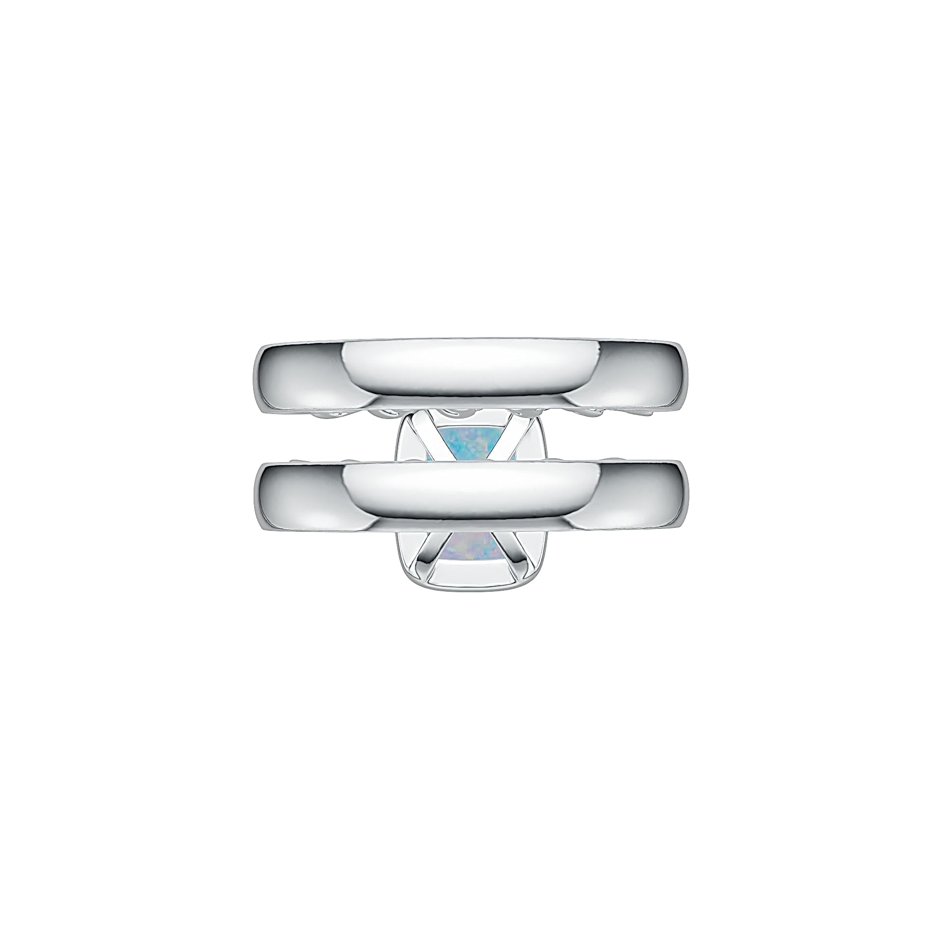 Sterling Silver Semi Mount Ring Setting Cushion CU 8X6mm Cabochon DHJ
