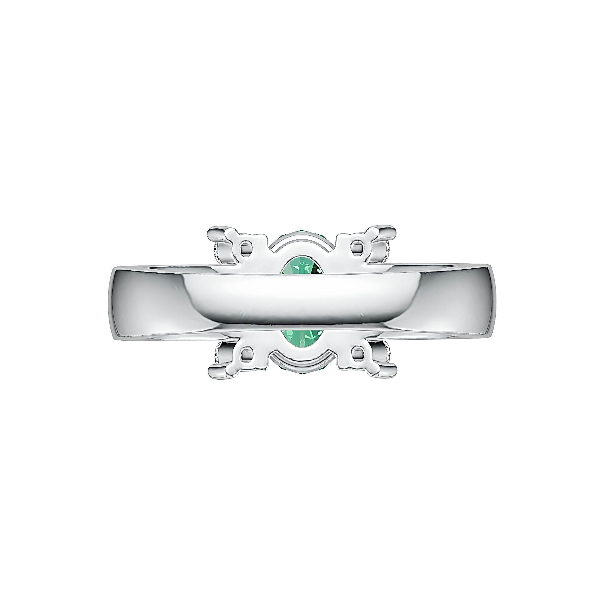 Sterling Silver Semi Mount Ring Setting Oval OV 8X6mm DHJ