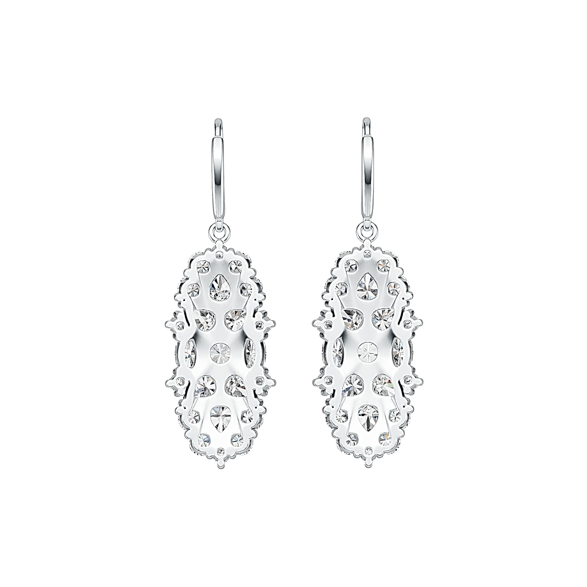 Sterling Silver Semi Mount Earrings Setting Pear PE 5x4mm DHJ