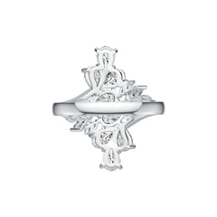 Sterling Silver Semi Mount Ring Setting Pear PE 6X4mm DHJ