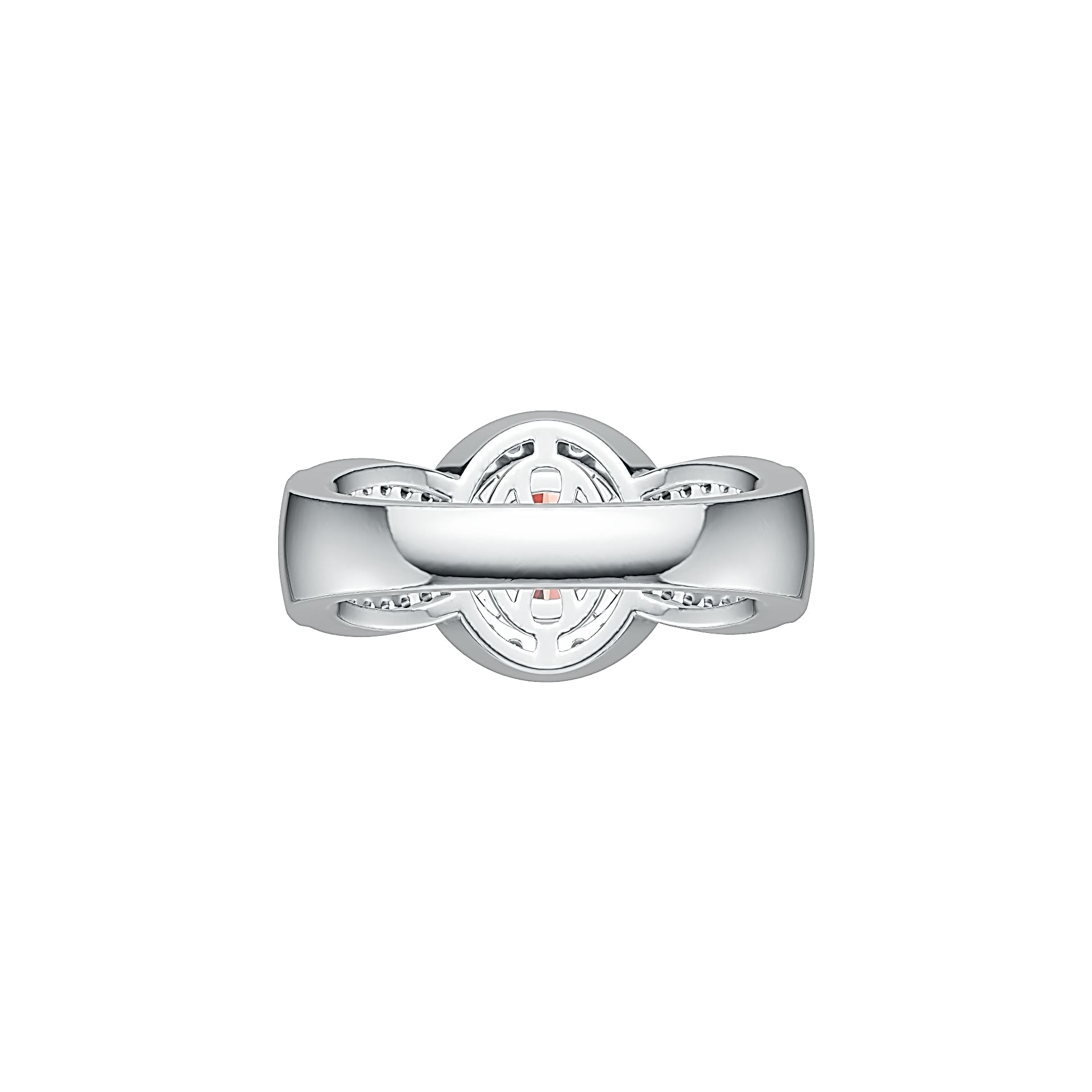 Sterling Silver Semi Mount Ring Setting Round RD 6.5x6.5mm White Topaz DHJ
