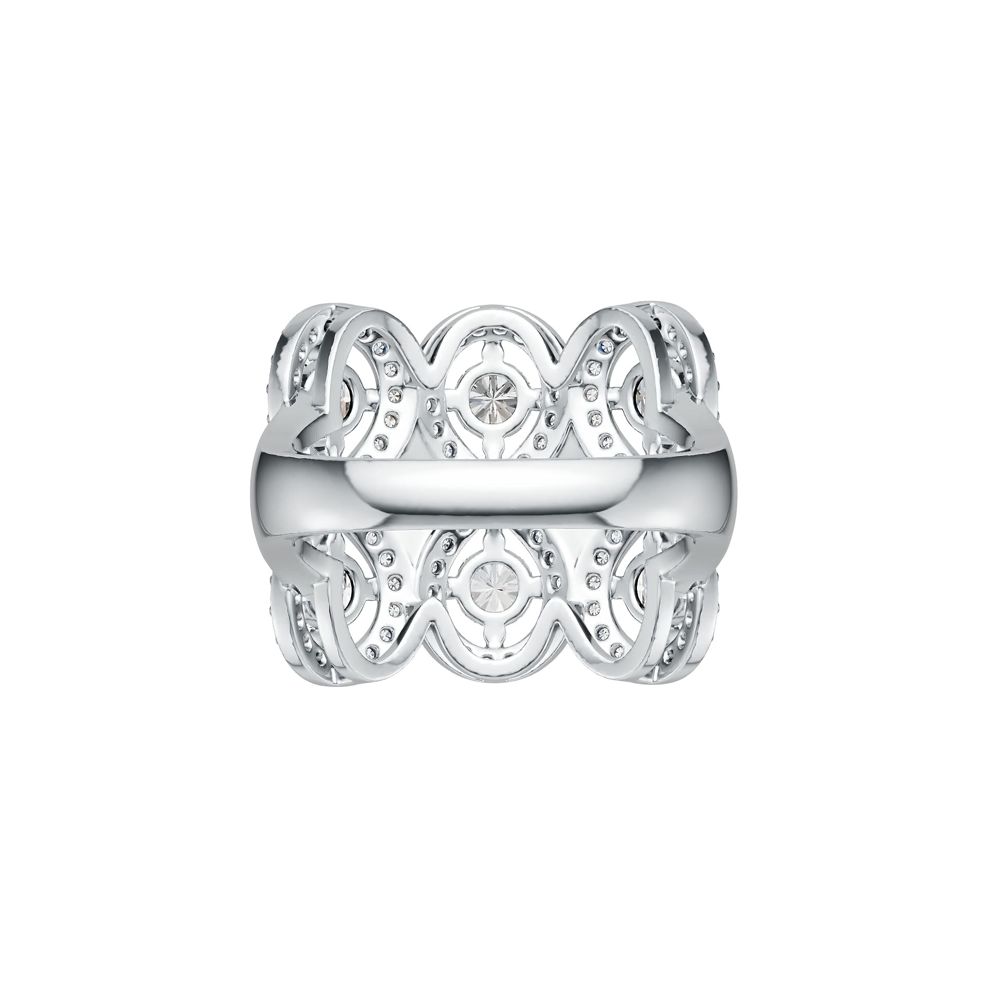 Sterling Silver Semi Mount Ring Setting Round RD 4x4mm DHJ