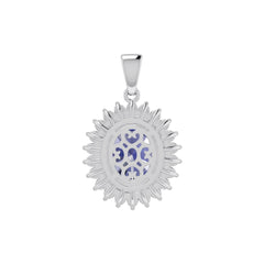 Sterling Silver Semi Mount Pendant Setting Oval OV 11X9mm Syzjewelry