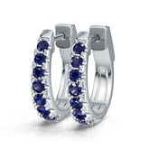 Sterling Silver Moissanite Earrings Round RD 3x3mm