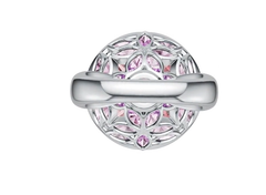 Sterling Silver Semi Mount Ring Setting Round RD 15x15mm DHJ