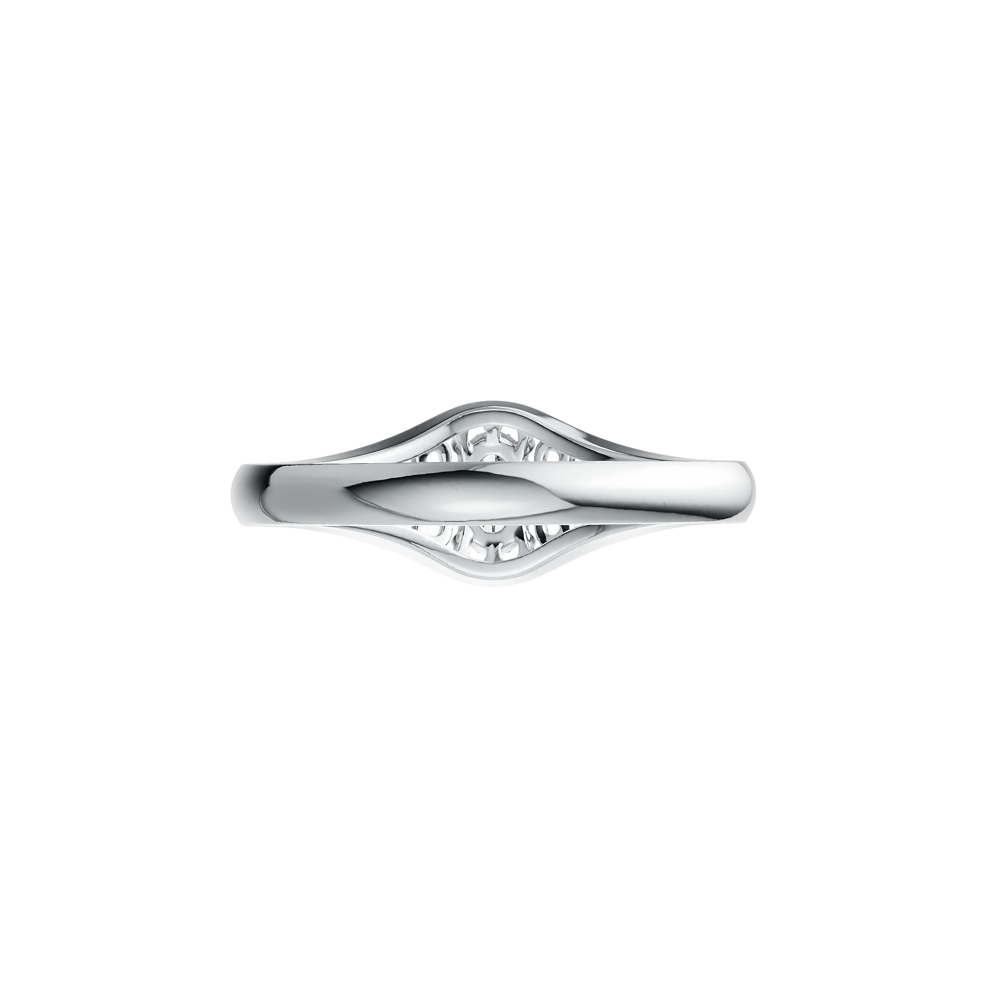 Sterling Silver Semi Mount Ring Setting Oval OV 6X4mm Solitaire Open Filigree DHJ