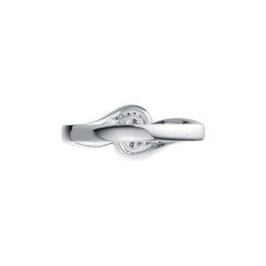 Sterling Silver Semi Mount Ring Setting Oval OV 7X5mm 3 Stones Bypass Ring DHJ