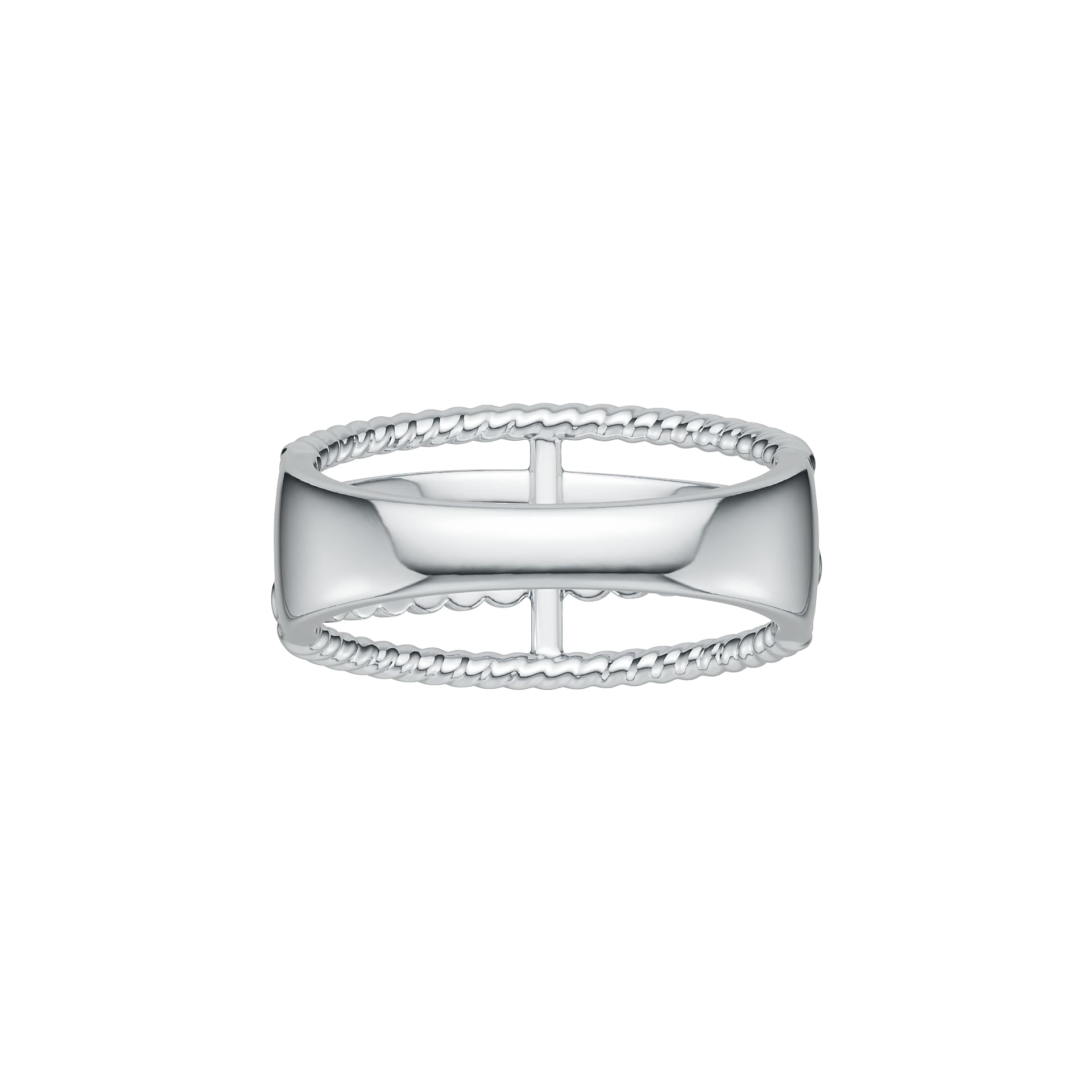 Sterling Silver Ring Multi-Row Twisted DHJ
