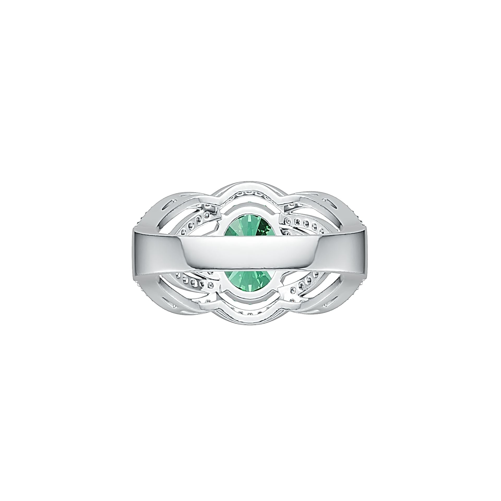 Sterling Silver Semi Mount Ring Setting Oval OV 10X8mm DHJ