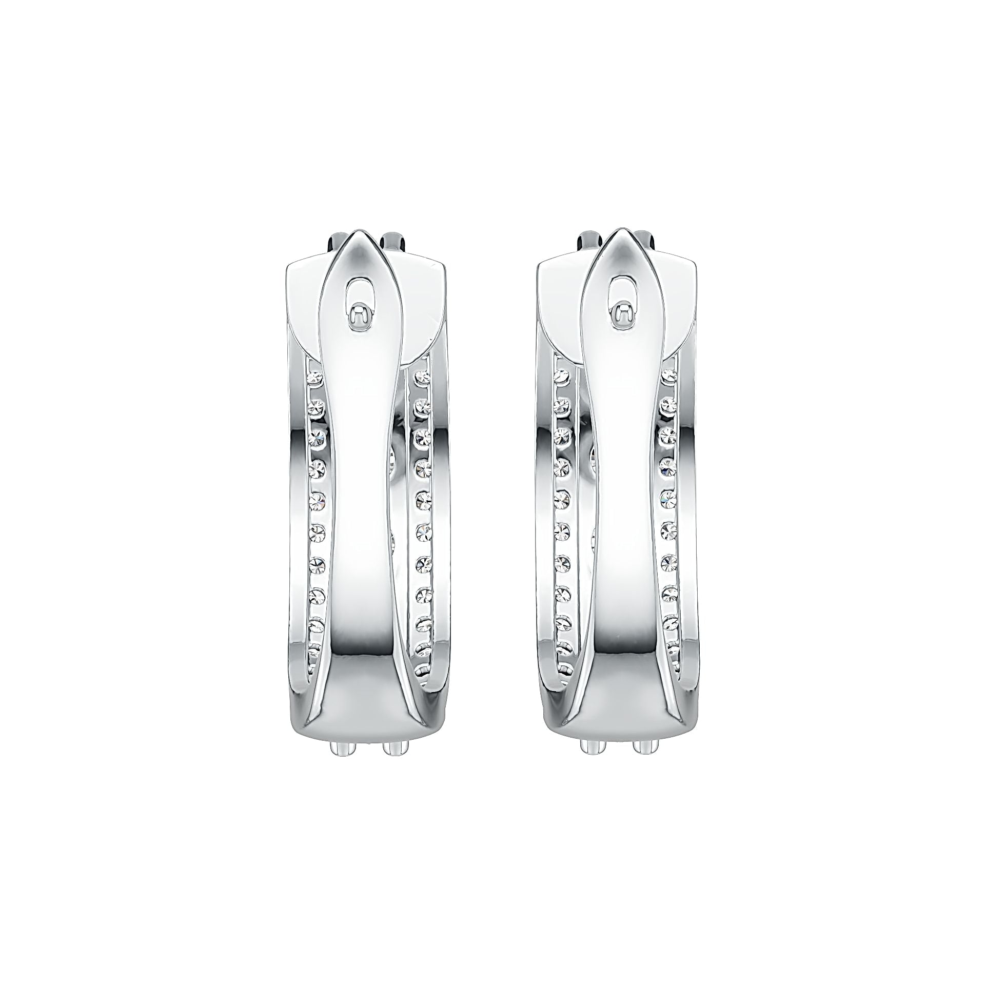 Sterling Silver Semi Mount Earrings Setting Round RD 4x4mm DHJ