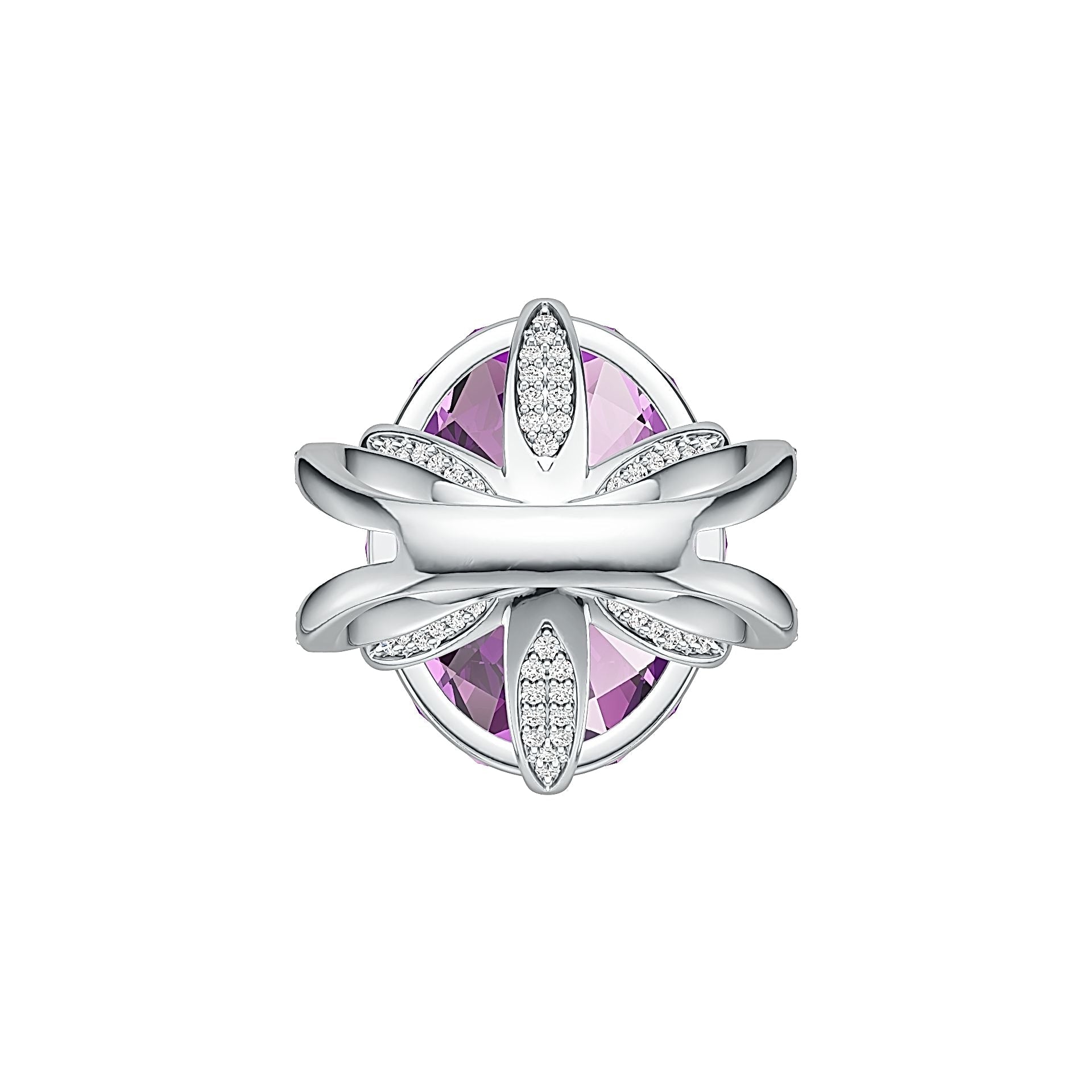 Sterling Silver Semi Mount Ring Setting Oval OV 24X18mm DHJ