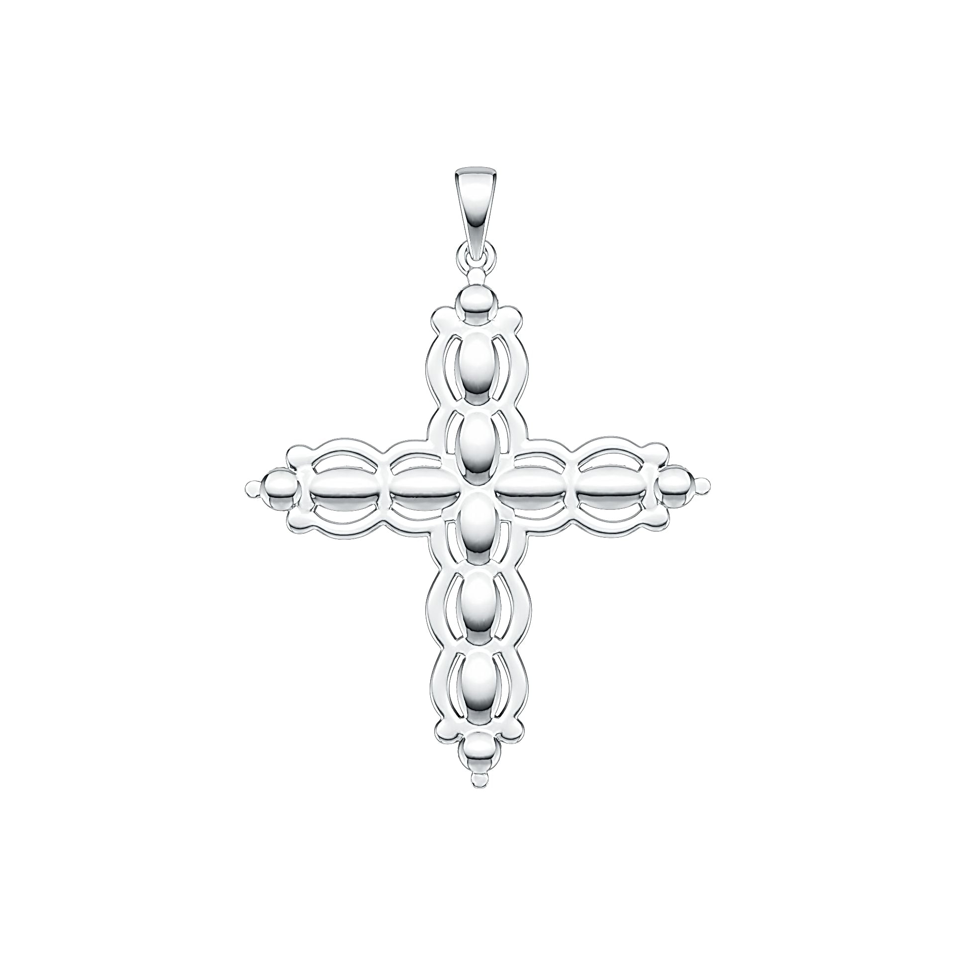 Sterling Silver Semi Mount Pendant Setting Oval OV 5x3mm DHJ