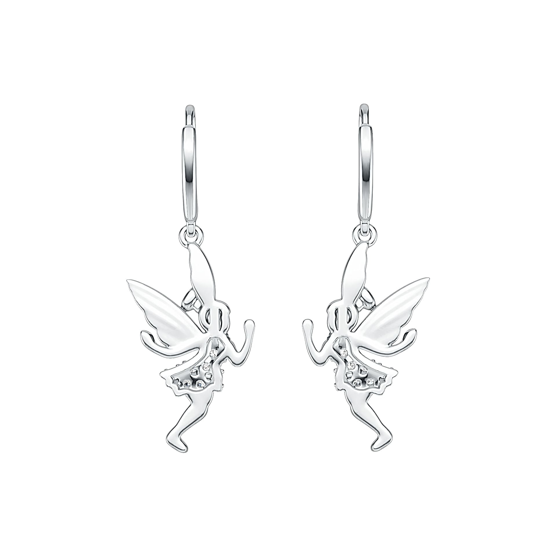 Sterling Silver Semi Mount Earrings Setting Round RD 1.5mm Angel Earrings DHJ