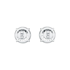 Sterling Silver Semi Mount Earrings Setting Round RD 1.5mm DHJ