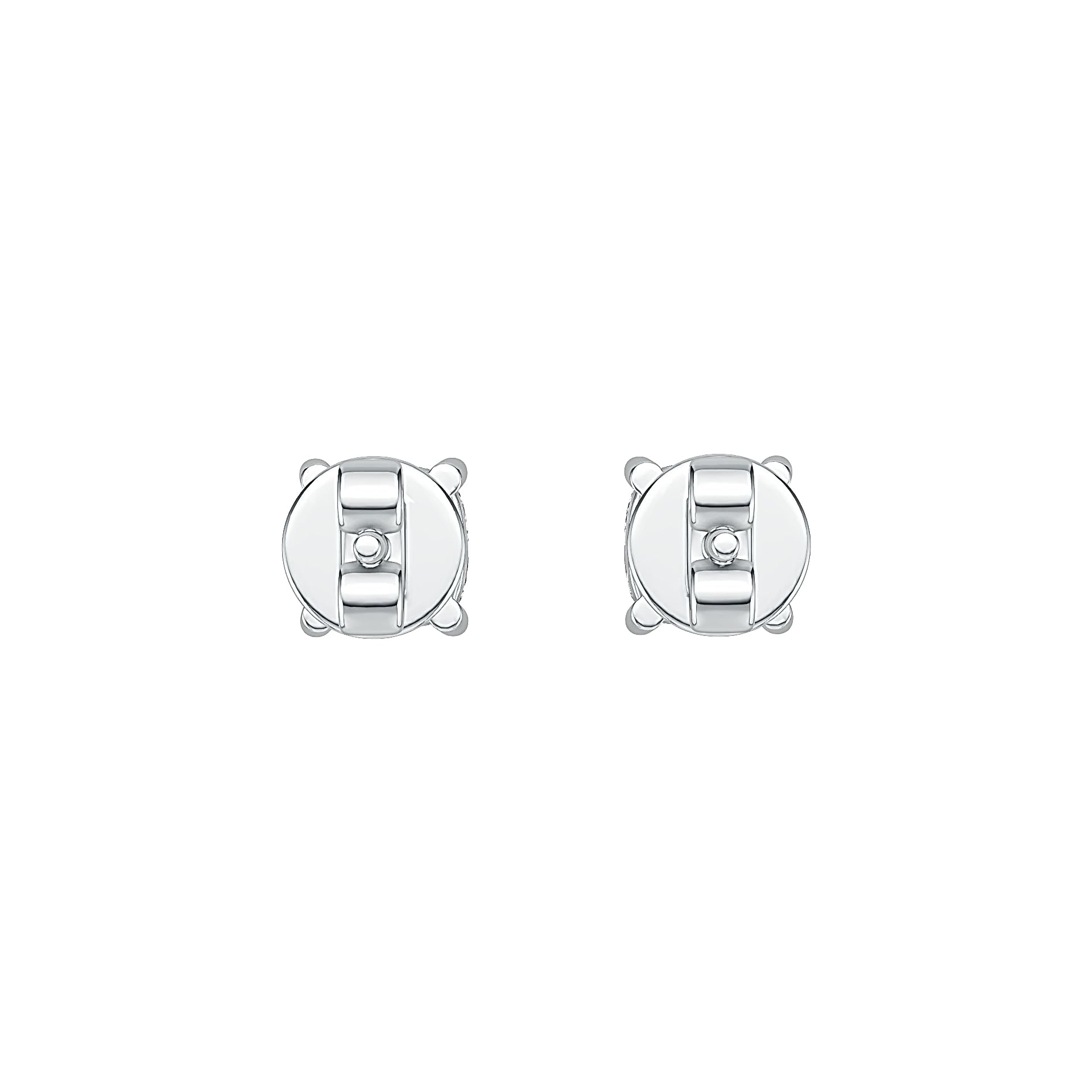 Sterling Silver Semi Mount Earrings Setting Round RD 5x5mm DHJ