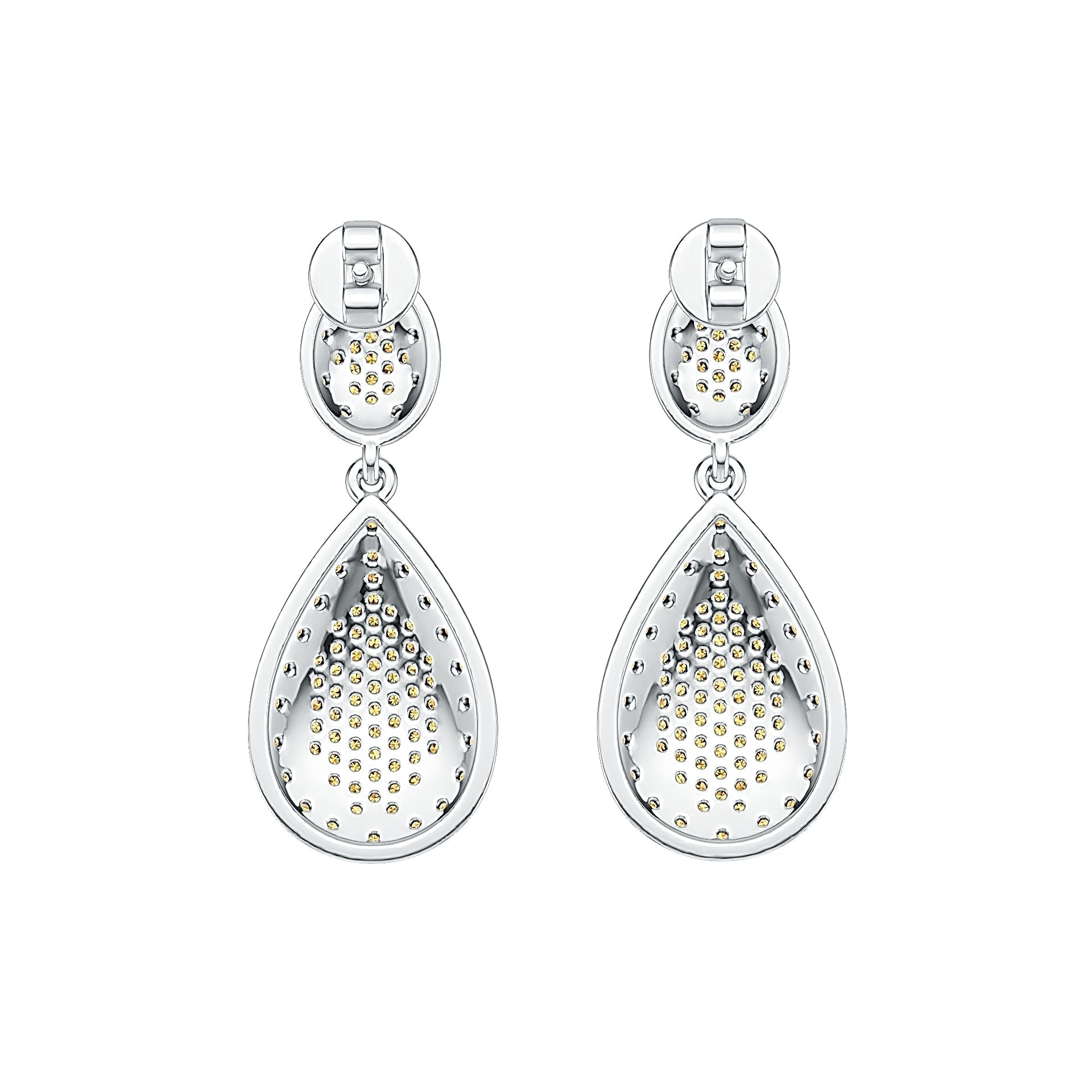 Sterling Silver Semi Mount Earrings Setting Round RD 1.0mm DHJ
