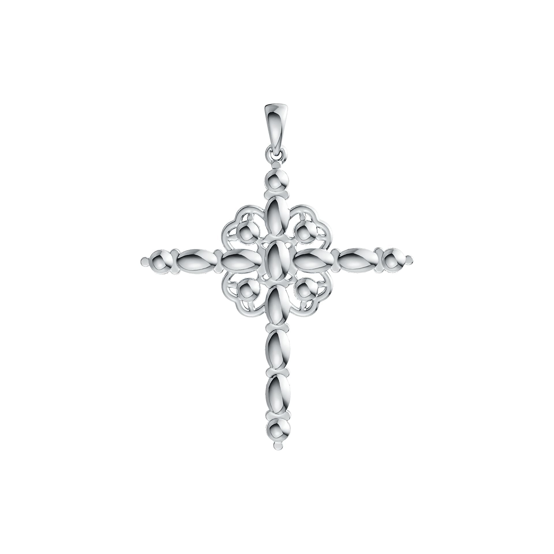 Sterling Silver Semi Mount Pendant Setting Oval OV 5x3mm RD 3x3mm DHJ