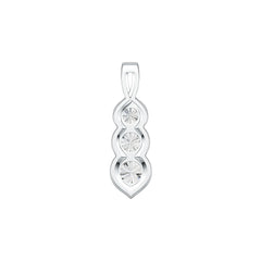 Sterling Silver Semi Mount Pendant Setting Round RD 8x8mm RD 7x7mm RD 6x6mm DHJ